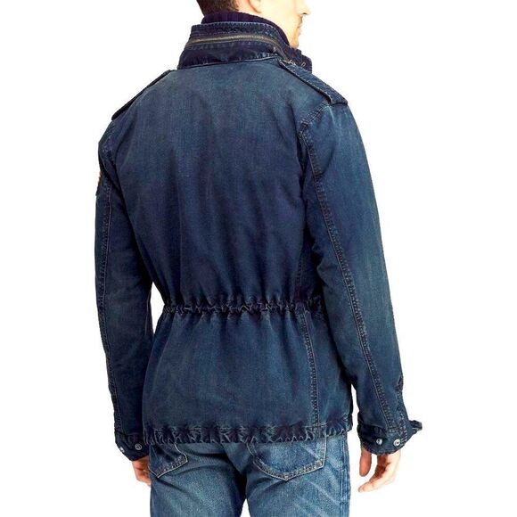 Polo Ralph Lauren Deep Indigo Denim Military Field Jacket - Picture 10 of 17
